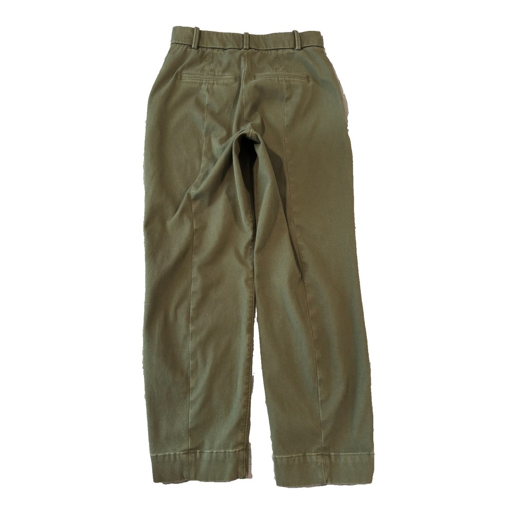 SPANX Straight Leg Twill Pant Women's Small Petite Green - Picture 3 of 10